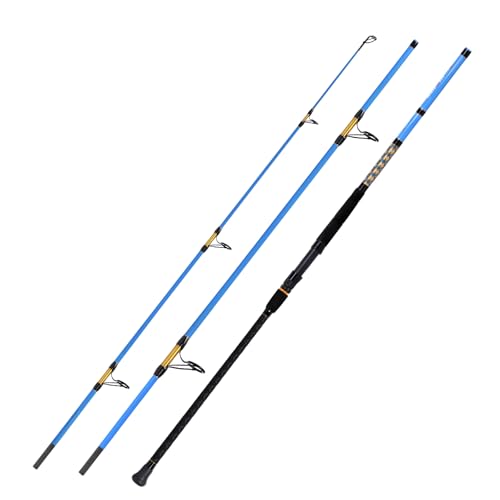 Surf 2-Piece/3-Piece/4-Piece Fishing Rod Spinning/Casting Carbon Fiber Travel Fishing Rod (9ft/10ft/12ft) (Spin - 3pc - 12ft)