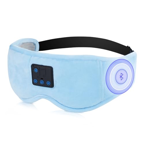 Sleep Mask with Bluetooth Headphones 3D Contour Sleeping Headphones 5.4 Wireless Bluetooth