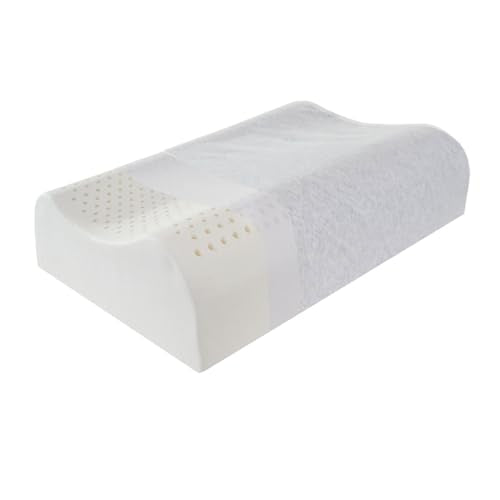 High Profile Natural Latex Contour Neck Pillows for Adults