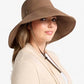 Women's Ultra Wide Cotton Linen Hat UPF 50+