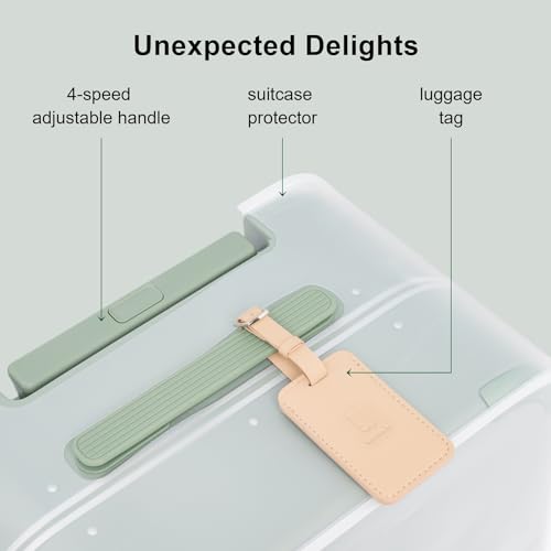 Zipperless Carry On Luggage Airline Approved with Aluminum Frame