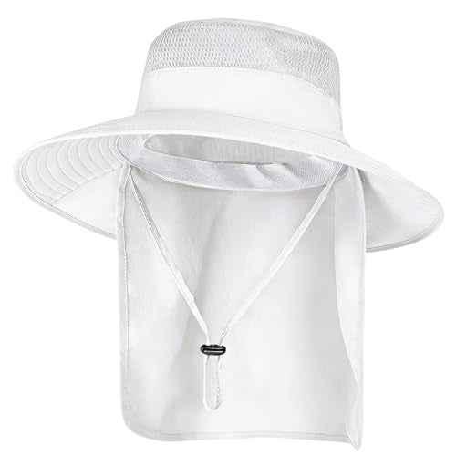 Sun Hats for Men Women with Neck Flap Fishing UPF 50+ UV Protection