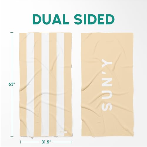 Waffle Microfiber Beach Towel