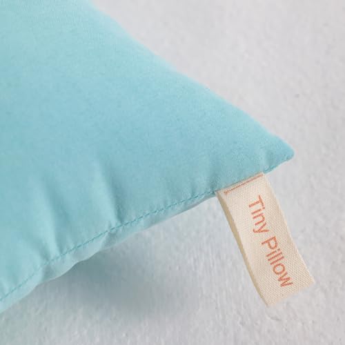 Tiny Pillows Down Alternative 7"x11" Microfiber Mini Pillow for Travel (2 Count)