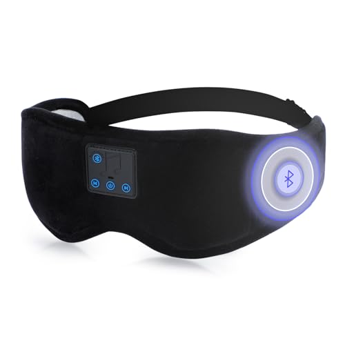 Sleep Mask with Bluetooth Headphones 3D Contour Sleeping Headphones 5.4 Wireless Bluetooth