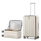 24 Inch Checked Luggage PC Hard Case Luggage Top Opening Aluminum Frame Travel Luggage Suitcases with Wheels for Woman Men