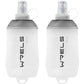 200ml/350ml/500ml Collapsible Soft Flask,BPA Free Folding Soft Water Bottle with Hanging Ring,Lightweight TPU Hydration Flask for Running Marathon Cycling Hiking (2 Count)