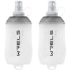 200ml/350ml/500ml Collapsible Soft Flask,BPA Free Folding Soft Water Bottle with Hanging Ring,Lightweight TPU Hydration Flask for Running Marathon Cycling Hiking (2 Count)