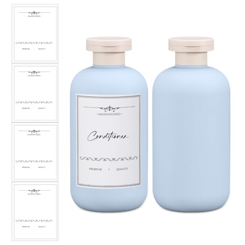 6.8 oz Plastic Travel Shampoo Bottles (2 Count)
