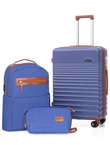 Carry On Luggage 22x14x9 Airline Approved Suitcase with Wheels