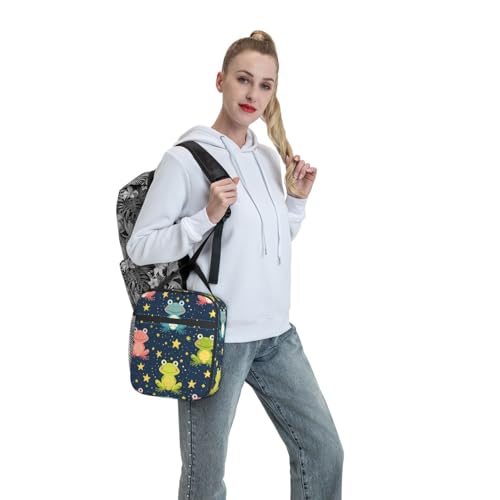 Frog Insulated Lunch Box for Women Men Frog Lunch Bag for Travel