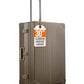 30" All Aluminum Checked Spinner Luggage