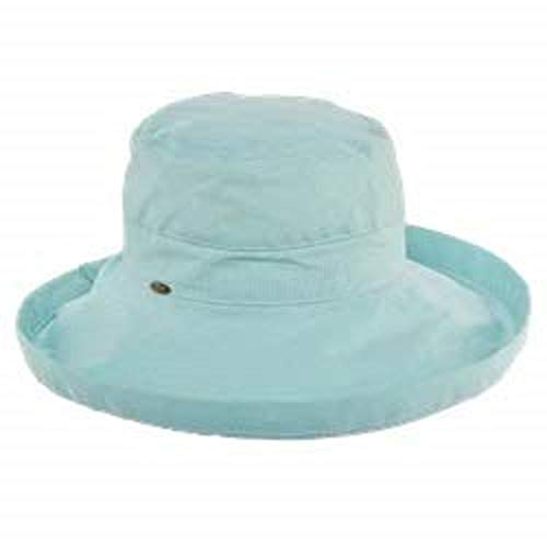 Women's Cotton Hat with Inner Drawstring and Upf 50+ Rating