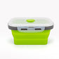 3piece Collapsible Food Storage Containers with Lids (3 Count)