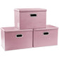 Large Stackable Storage Bins with Lids [3 (3 Count)