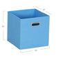 6 ct Open Fabric Cube Storage Bins
