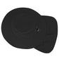 Sun Hats for Men Women Fishing Hat UPF 50+ Breathable Wide Brim Bucket Hats Summer UV Protection Safari Hat with Neck Flap Black