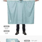 Hooded Rain Poncho Waterproof Raincoat Jacket for Men Women Adults