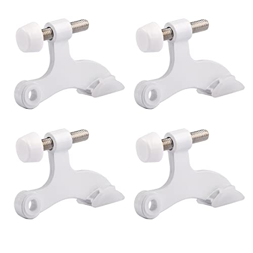 4 Pack Hinge Pin White Door Stopper (4 Count)