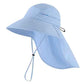 UPF 80+ Sun Hat for Men Women Wide Brim Sun Hat with Neck Flap Summer Beach UV Protection Gardening Fishing Hat