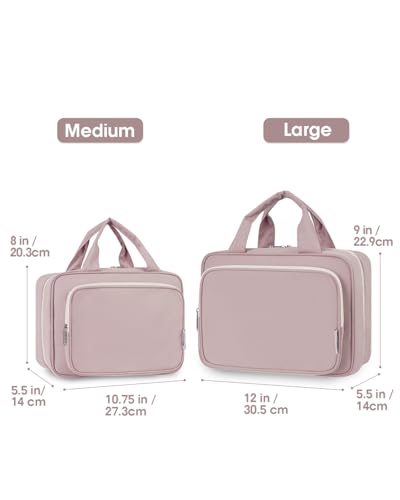 Travel Toiletry Bag for Women Large Hanging Makeup Bag Organizer Toiletries Bag for Full Size Essentials Accessories Cosmetics