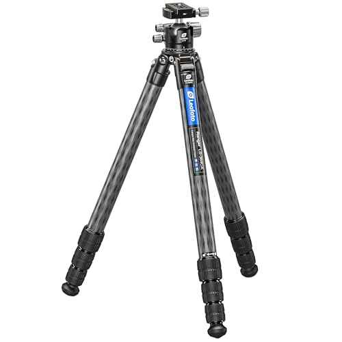 61.7" Compact Carbon Fiber Camera Tripod Ball Head LS