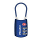 Blue Set Your Own Combination TSA Approved Luggage Lock