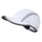 Baseball Cap Nylon Running Outdoor Sports Hat for Men Woman Adjustable Quick Drying Reflective Foldable 50+ UPF Inhibit UV Mesh Water Repellency Race Performance Lightweight White
