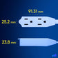30 Ft UL 360° Rotating Flat Plug Extension Cord