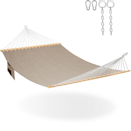 Lazy Daze Double Olefin Quick Dry Hammock with Spreader Bar for Outdoor