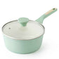Ceramic Nonstick Saucepan with Lid 1.5 QT