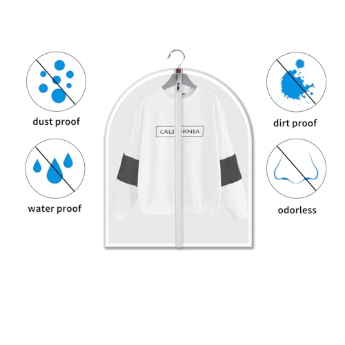 6 Pack Short Garment Bags (12 Count)