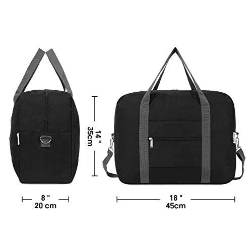 For Spirit Airlines Personal Item Bag 18x14x8 Foldable Travel Duffel Bag Tote Duffle Carry on Luggage for Women and Men 30L