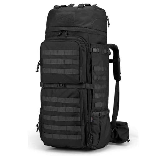 75L Molle Hiking Internal Frame Backpacks with Rain Cover for Camping
