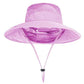 2Pack Sun Hats for Men Women Fishing Hat UPF 50+ Breathable Wide Brim Bucket Hats Summer UV Protection Safari Hat with Neck Flap Black