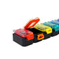 Weekly (7-Day) Pill Organizer, Medicine Planner, Rainbow/Black