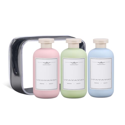 Plastic Leak Proof Travel Bottles for Toiletries (3 Count)