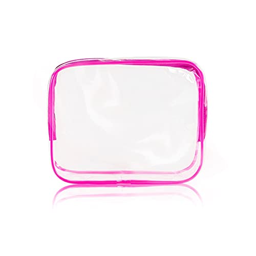 5Pcs Crystal Clear PVC Travel Toiletry Bag Kit for Women Men
