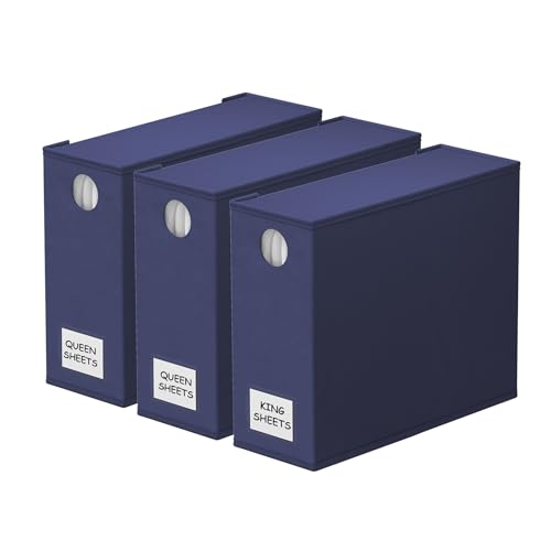 3 Pack Bed Sheet Organizers and Storage (3 Count)