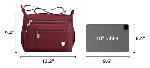 Women Shoulder Handbag Roomy Multiple Pockets Bag Ladies Crossbody Purse Fashion Tote Top Handle Satchel