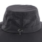 UPF50+ Sun Hats for Men Women Wide Brim Fishing Hat Summer Bucket Safari UV Protection Cap for Hiking Gardening Black
