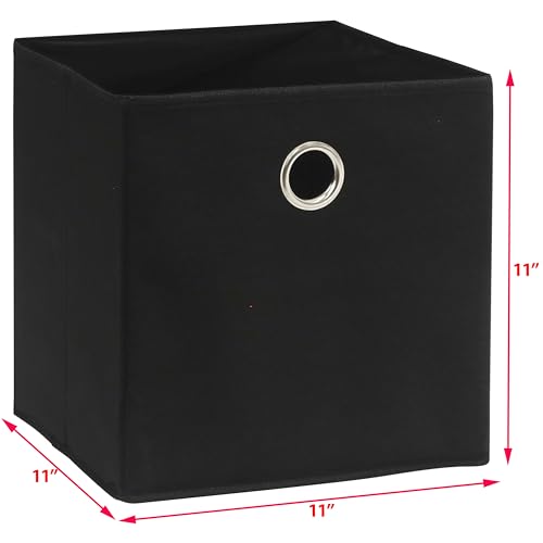 11 Inch Foldable Cube Storage Bins with Handles (6 Count)