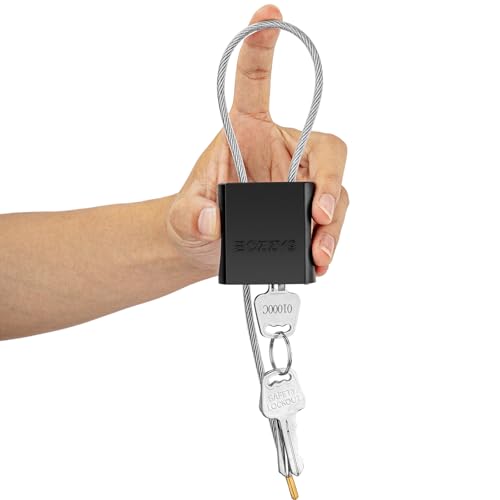 Cable Padlock with 3 Keys