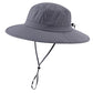 Foldable UPF 50+ Sun Hat for Men Women Wide Brim Beach Bucket Hat Summer Outdoor Fishing Hat UV Sun Protection Cap for Hiking Gardening Golf Dark Grey