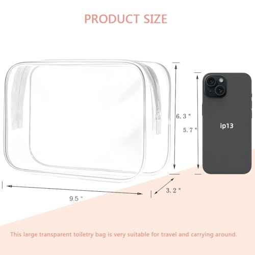 Clear Toiletry Bag (2 Count)