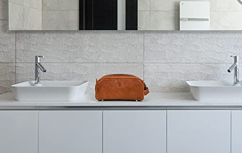 Leather Toiletry Bag for Men