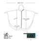 Adults Rain Poncho Waterproof Raincoat Hood with Pocket