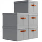 Storage Bins with Lids (5 Count)