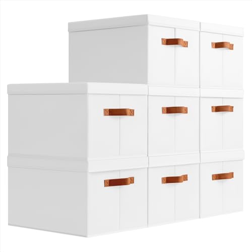 Storage Bins with Lids (8 Count)