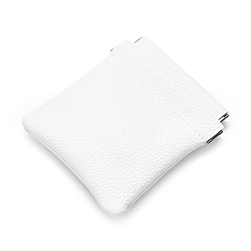 White PU Leather Jewelry Pouch Portable Travel Jewelry Storage Bag